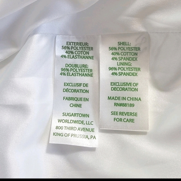 Lilly Pulitzer White and Gold Arie Stretch Short Minimal Luxury Shift Dress SZ 8 - Picture 15 of 16